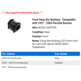 thumbnail image 2 of Front Sway Bar Bushing - Compatible with 1997 - 2004 Porsche Boxster 1998 1999 2000 2001 2002 2003, 2 of 2