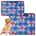 thumbnail image 2 of RMDQTR 3Pack Set of Small Pet Potty Pads Reusable Ultra-Absorbent Pet Training Pads Leak-Proof Pet Pads Pink Bows, 2 of 7