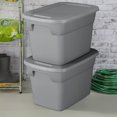 thumbnail image 4 of Sterilite 38L Tote- Gray, 38L, 4 of 4