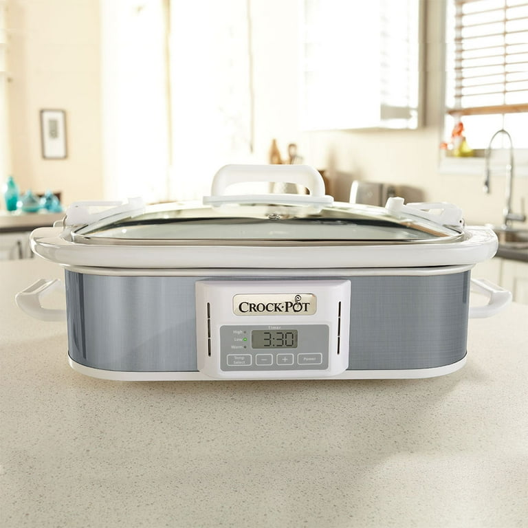 CrockPot 3.5 Quart Programmable Casserole Crock Slow Cooker