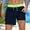 Navy, variant on Oplxuo Mens Swim Trunks with Compression Liner Stretch Quick Dry Swim Shorts with Zipper Pockets Swimwear