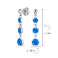 thumbnail image 4 of Bling Jewelry Womens  Dangle Gemstone Earrings with Opal and 14K Gold Plated Sterling Silver, 4 of 6