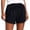 Black, variant on Gamivast Women's Waffle Knit Shorts Casual Summer Lounge Sweatshorts Elastic Waist Drawstring Pajama Shorts with Pockets Comfortable Sleep Everyday Wear Black M