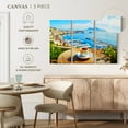 thumbnail image 4 of Elephant Stock Coffee At Naples Wall Art - Horizontal Multi Panel Canvas - 3 Piecedining Room Wall Decor - Photography Food And Drink Multi Panel - Blue And Brown Decor - 65" x 42", 4 of 4