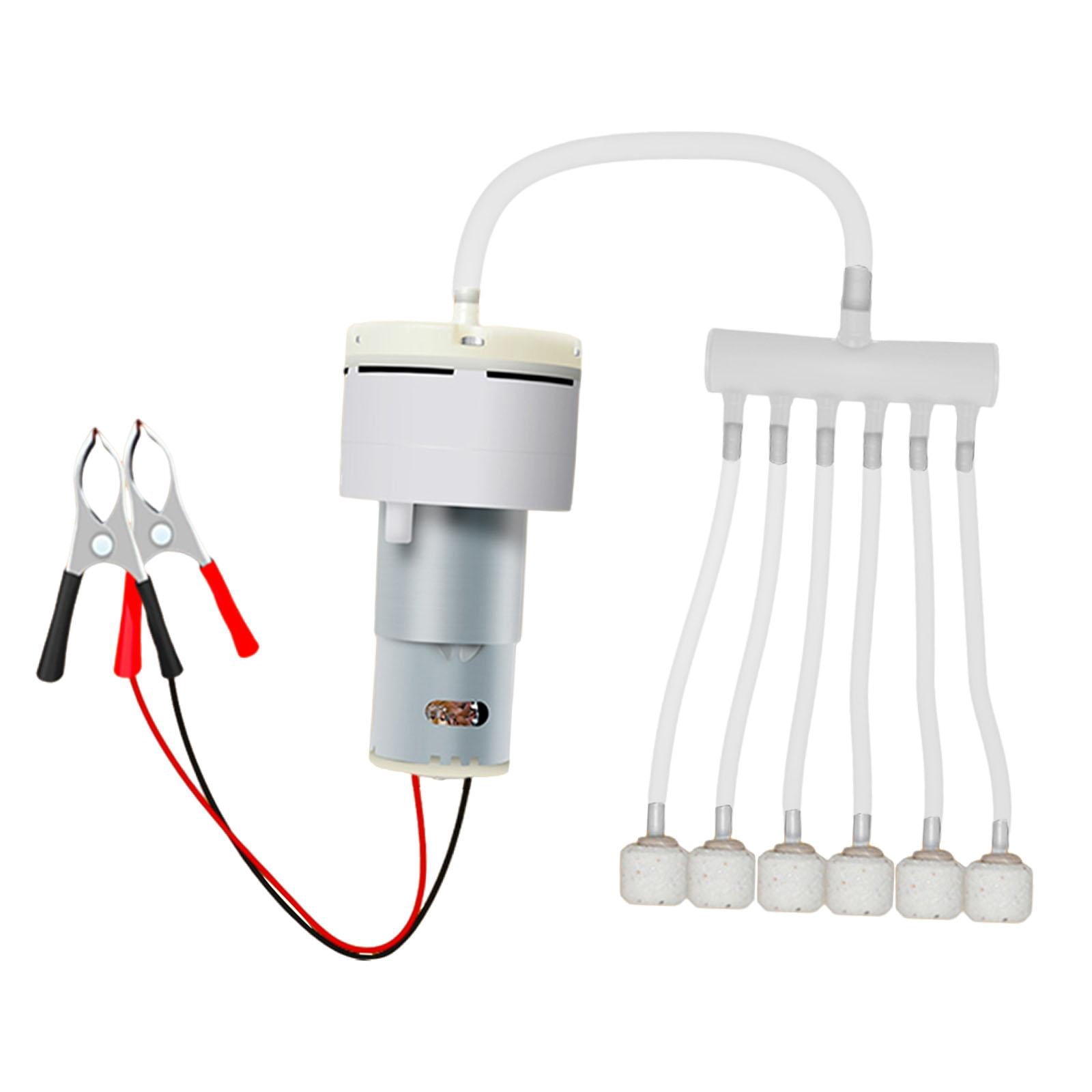 Mini Aquarium Oxygen Pump Aerator Whisper Energy Saving PP Material for Fish Tanks Outdoor Activities