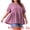 Purple, variant on Women's Plus Babydoll Tops Crewneck Short Sleeve Loose Fit Flowy Blouse 1X White