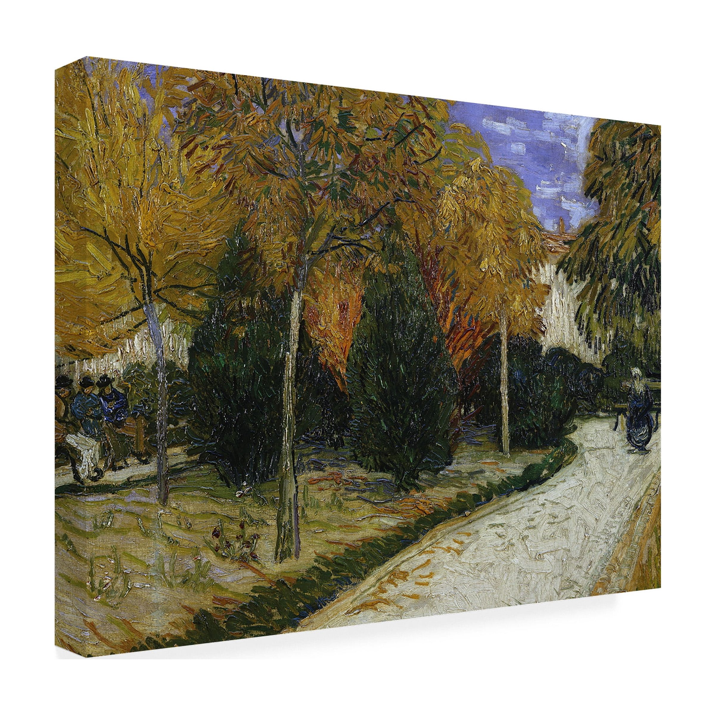Trademark Art "Path in the Park at Arles 1888" Canvas Art by Vincent van Gogh