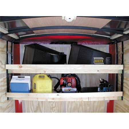 Tilt Bed Trailer - Rackem RKM-RA13 Shelf And Bunk Bed Kit For Enclosed Trailers