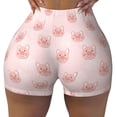 thumbnail image 2 of Goofa Cute Pig Face Printed Workout Shorts Women Seamless Scrunch Butt Lifting High Waisted Gym Booty Shorts Elastic Workout Shorts-X-Large, 2 of 8