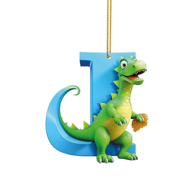 Xihbxyly Hallazgos de Ganga Decoración Navideña Dinosaurio 26 Letras En Inglés Colgante de Dinosaurio