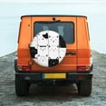 thumbnail image 4 of Haiem Spare Tire Cover , Wheel Cover with Doodle Cute Cat printed, Camper Spare Tire Cover Fit for Jeep Wrangler Rv SUV Truck Travel Trailer-15 inch, 4 of 9