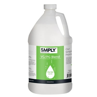 SMPLY. Vegetable Glycerin & Propylene Glycol Blend - 70/30 Ratio - USP 1 Gallon