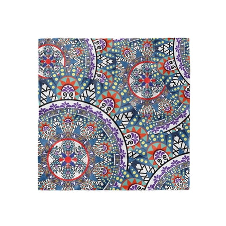 Vintage Head Scarf, Circular Floral, Head Wrap, 3 Sizes, by Ambesonne