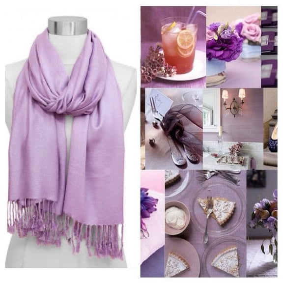 Light Purple Pashmina Scarf Shawl, Bridesmaid Shawl, Bridal Wrap, Wedding Shawl