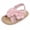 Pink, variant on Xfvqtps Infant Baby Girls Summer Sandals Bowknot Crib Shoes Flower Slingback Hook and Loop Straps Flats First Walker Shoes