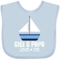 thumbnail image 3 of Inktastic Gigi and Papa Love Me Boys Grandson Boys Baby Bib, 3 of 4
