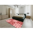thumbnail image 5 of Ahgly Company Machine Washable Indoor Round Transitional Light Coral Pink Area Rugs, 5' Round, 5 of 7