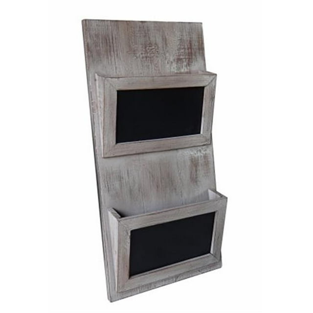 Cheung's FP-3761 Wood Frame Wall Hanging Mail Storage with Chalkboard