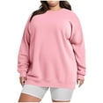 thumbnail image 3 of LSLJS Plus Size Sweatshirts for Women Crewneck Sweatshirt Casual Oversized Solid Color Tops Fall Outfits 2025, L-5XL, 3 of 3