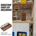 thumbnail image 3 of Miniature Bookshelf In Light Brown Plastic For Children's Playtime 1Pack 4.9X2.9X1.3In, 3 of 8