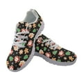 thumbnail image 2 of COEQINE Santa Claus Women Sneakers Girls Running Athletic Footwear Gingerbread Man Christmas Tree Anti-Slip Mens Tennis Shoes for Indoor Outdoor Soft Training Shoes, 2 of 7