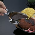 thumbnail image 4 of Stainless Steel Gravy Boat Set with Ladle for Sauces and Dressings, 4 of 6