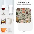 thumbnail image 6 of Sigee Coffee Makers Macaroons Chocolate for Water-Resistant, Heat-Resistant, Non-Slip Leather Coasters Set, Ideal for Coffee Table, Office, Bar, Home Decor-Square, 6 of 6