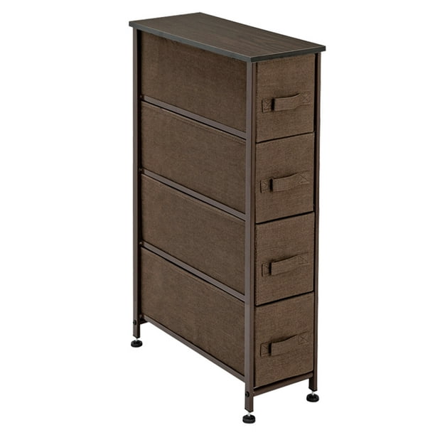 4 Drawers High Vertical Storage Rack, Narrow Dresser For Closet