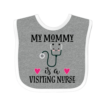 

Inktastic Visiting Nurse Mommy Gift Baby Girl Bib