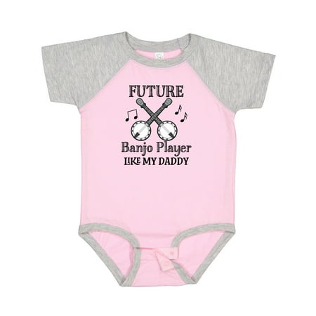 

Inktastic Future Banjo Player Like Daddy Gift Baby Boy or Baby Girl Bodysuit