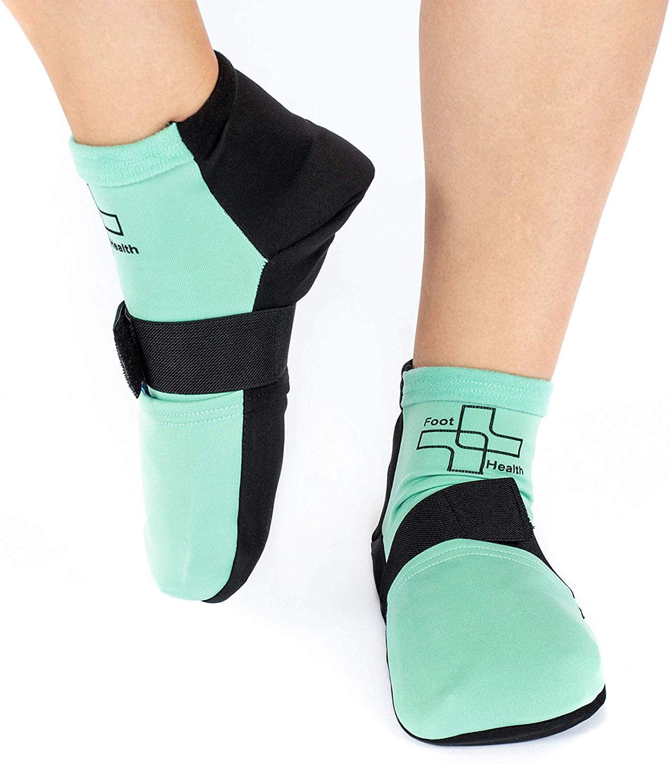 Cold/Hot Therapy Socks 6 Gel Packs/Pair Compression Strap Plantar