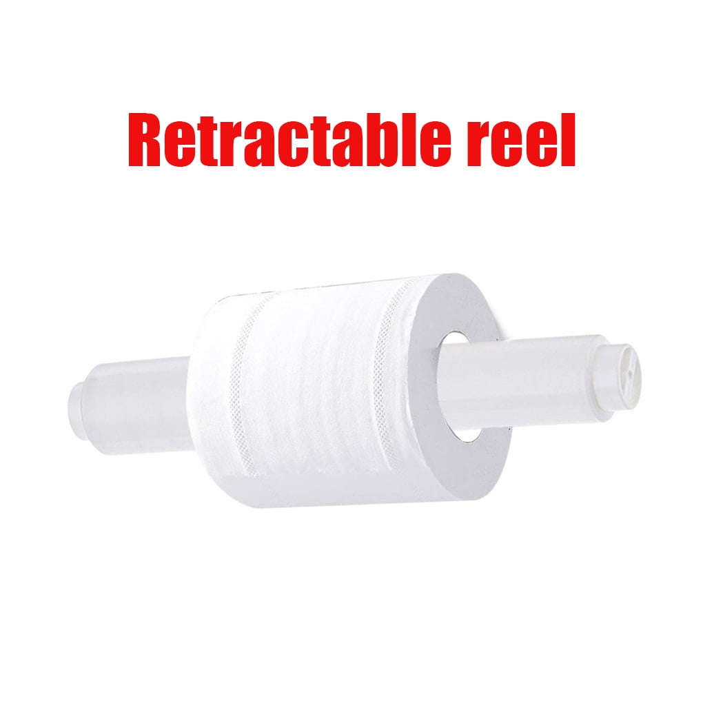Plastic Toilet Paper Holder Rod Spring Loaded Replacement Bathroom Tissue Roller Accessories, 1 PC