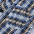 thumbnail image 4 of Coerni Boys Toddler Plaid Button Down Shirt Short Sleeve Lapel Neck Summer Casual Top Kids Baby Trendy Tees with Pocket Clothes, 4 of 5