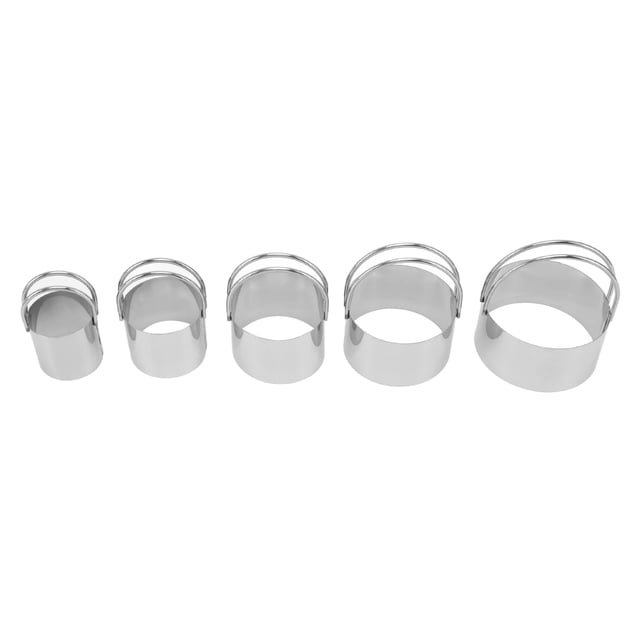Cookie Cutter Molds, 5PCS Stainless Steel Straight Body Cookie Cutter Set for Festival