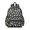 Patterned Cat Silhouette Black Pattern, variant on Multicolor Cat Head Purple Pattern Cute School Backpack with Padded Back and Adjustable Shoulder Straps 13.4"x11"x4.7"