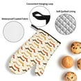thumbnail image 3 of Haiem Dachshund Print Extra Long Oven Mitts and Pot Holders 4pc Sets: Heat Resistant Silicone Oven Mittens with Mini Oven Gloves and Hot Pads Potholders, 3 of 6