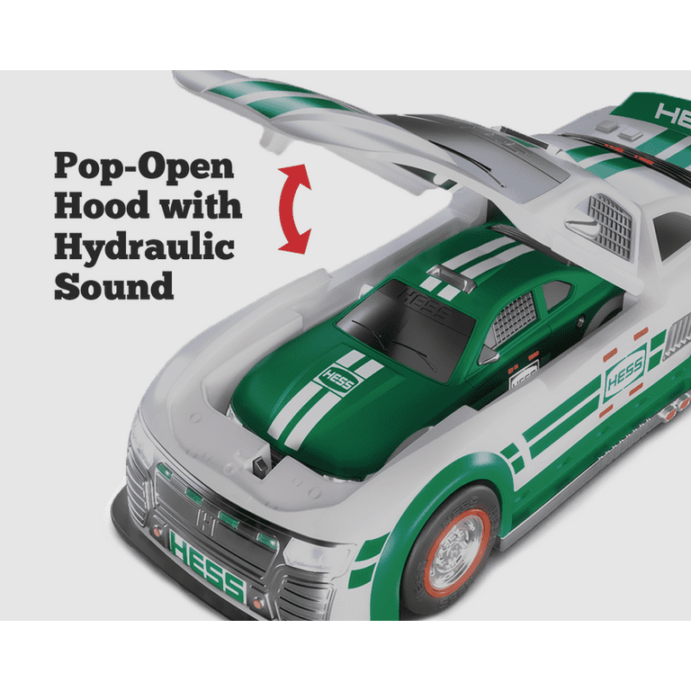 Hess Toy Truck 2025 Stock Car Racers, Annual Holiday 2-in-1 Race