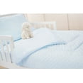 thumbnail image 2 of TL Care Minky Dot Chenille 4 Piece Toddler Bed Set, Blue, for Boys and Girls, 2 of 5