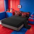 thumbnail image 3 of meiyoeat Red Sports Car 7Pcs Queen Bedding For Kids,Classic High Speed Games Bedding Comforter Set Queen For Boys,Black Reversible, 3 of 7