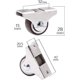 thumbnail image 2 of Ruedas para muebles de alta resistencia + tornillos - 25 mm 40 kg - 4 ruedas pequeñas sin freno para muebles - sin marcas y silenciosas, 2 of 4