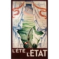 thumbnail image 2 of Vintage Apple Collection 22x32 Black Ornate Wood Framed with Double Matting Museum Art Print Titled - Lete Letat, 2 of 4