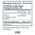 thumbnail image 2 of Vital Nutrients Vitamin B12 & Methyl Folate | Vegan Methylated Folate & B12 Supplement | 5-MTHF plus B12 Supports Nervous System & Metabolism | Gluten, Dairy, Soy Free | 100 Capsules, 2 of 5