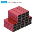 thumbnail image 3 of Unique Bargains Staples for Stapler, 4 Pack(1000Pcs Staples Per Pack) #10 Mini 3/16 Inch Length Staples Jam Free Red, 3 of 7