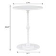 thumbnail image 4 of Classic Accents Sanibel Beach Spindle Table in White Wood Finish, 4 of 11