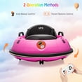 thumbnail image 4 of Yesfashion Kids 12V Ride on Bumper Car, Electric Toddlers Car Toys with Remote Control, Safety Belt, Music, Flashing Lights, 360 Degree Spin, Bumper Car, 4 of 7
