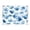 Abstract Blue Maple Leaves, variant on Acrylic Tray Clear Serving Tray Rectangle Decorative Tray with Cut Handle Cherry Pattern with Bows