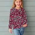 thumbnail image 2 of CHEEREAM KidsShirts Girls Cute Long Sleeve Graphic T-Shirts Heart Print Casual Soft Girls' T Shirts for 3-14 Years, 2 of 6