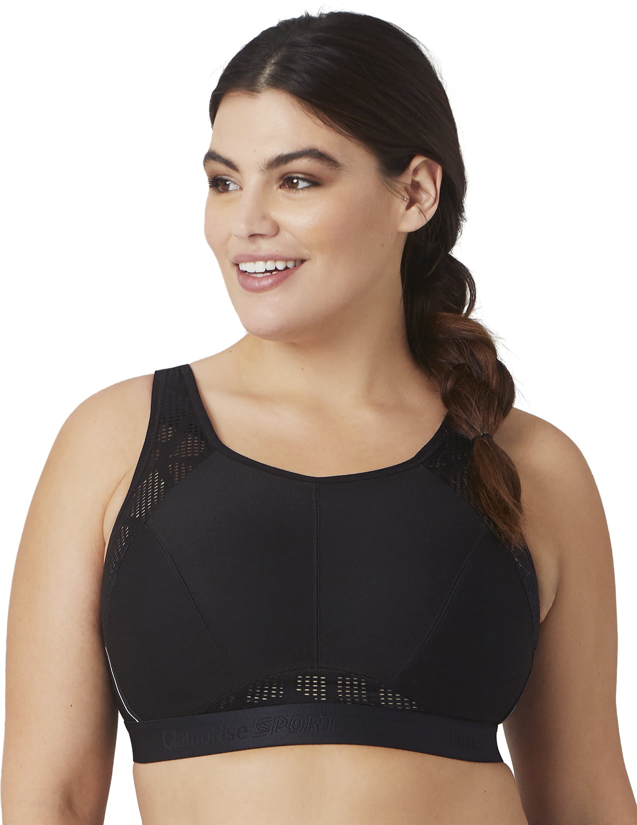 Glamorise - Full Figure Plus Size No-Sweat Mesh Sports Bra Wirefree #1068 - Walmart.com 