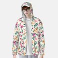thumbnail image 3 of Picia Cute Flower Women's Men's UPF 50+ Sun Protection Hoodie Shirt Long Sleeve SPF Fishing Outdoor UV Hiking Lightweight Shirts-Small, 3 of 9
