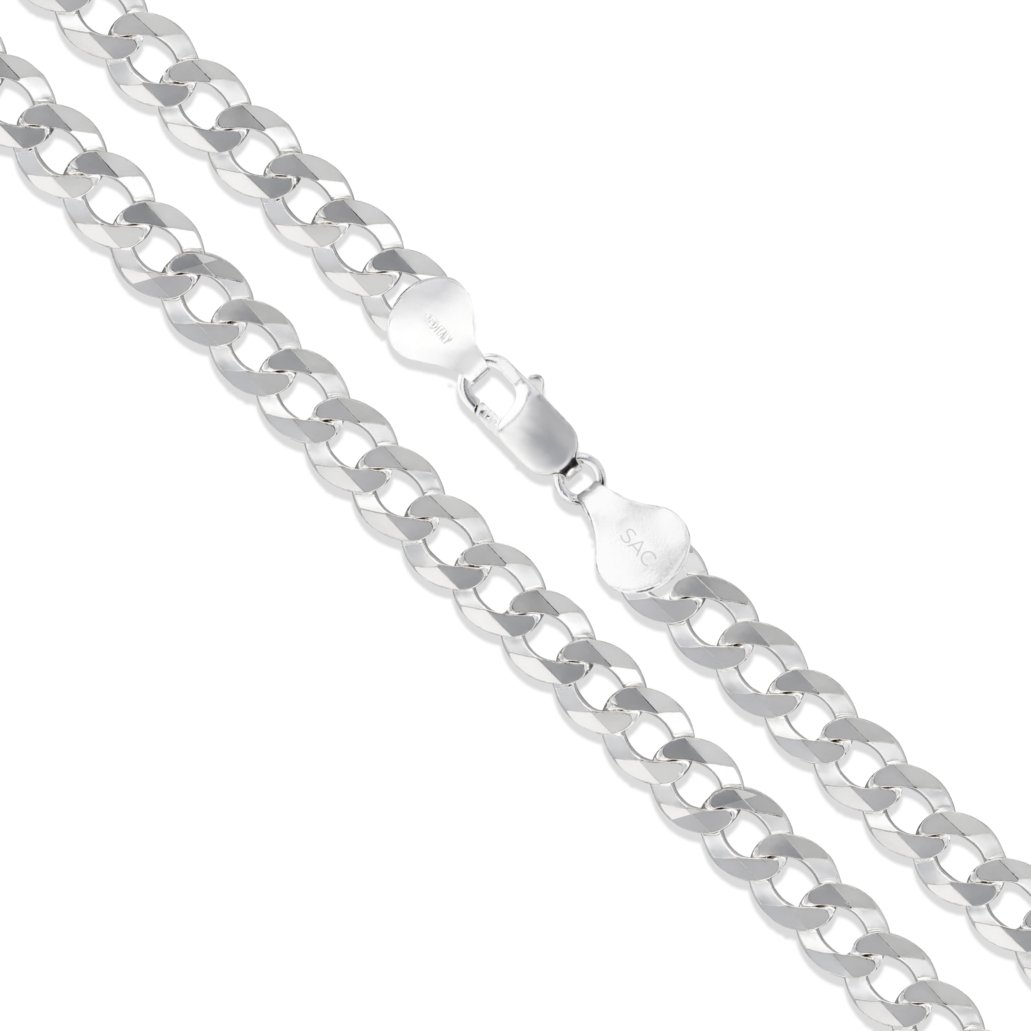 925 Solid Silver CURB Chain Necklace/Bracelet-Italian 925 Solid Sterling 